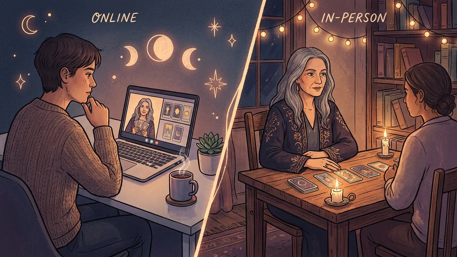 Khi nào nên xem Tarot online hay gặp Reader trực tiếp?