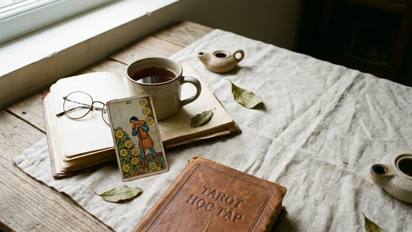 Tarot học tập: nhìn rõ áp lực và lấy lại động lực