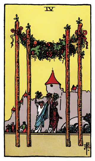 Ý nghĩa lá bài Four of Wands