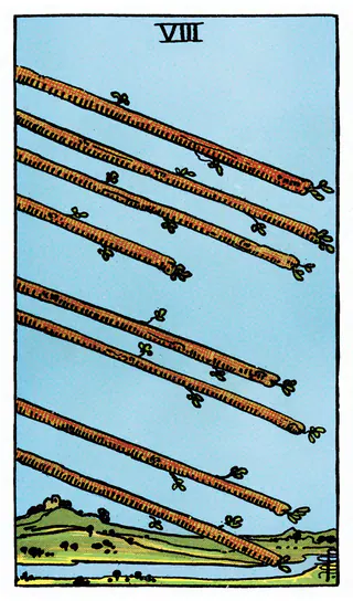 Ý nghĩa lá bài Eight of Wands