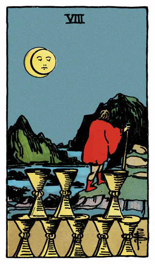Ý nghĩa lá bài Eight of Cups