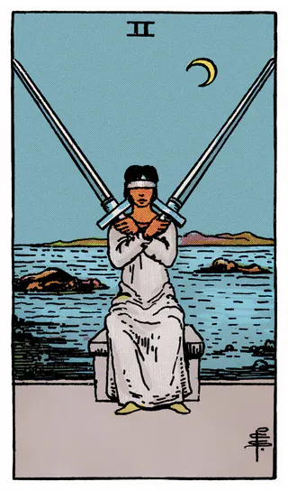 Ý nghĩa lá bài Two of Swords
