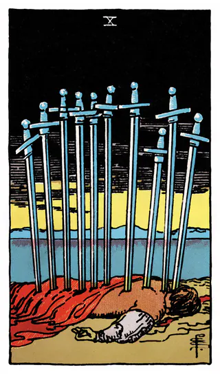 Ý nghĩa lá bài Ten of Swords