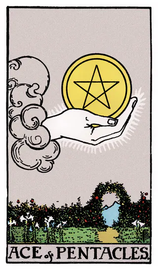 Ý nghĩa lá bài Ace of Pentacles