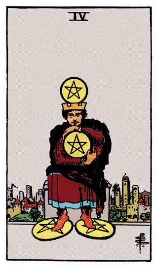 Ý nghĩa lá bài Four of Pentacles