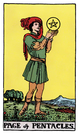Ý nghĩa lá bài Page of Pentacles